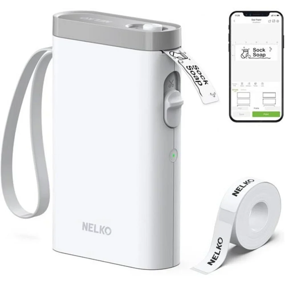 Label Maker Machine with Tape P21 Bluetooth Label Printer Wireless Mini Label